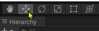 Move tool button in the toolbar